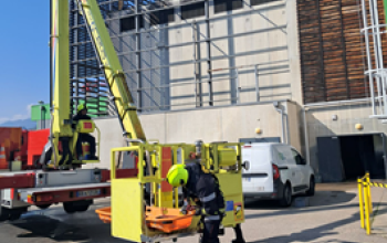 Exercice évacuation R3C - SDIS73